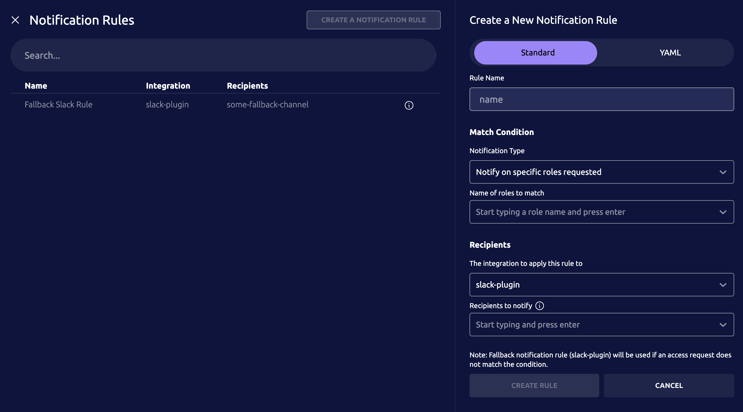 Create Access Monitoring Rule